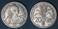 OLD FRENCH COLONIES 20 cent Indochine française. Castelsarrazin -