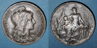 FRENCH MODERN COINS 10 centimes 3e république (1870-1940). Dupuis, -