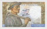 NOTES OF THE BANQUE DE FRANCE 10 francs Banque de France. Billet. mineur, -