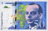 NOTES OF THE BANQUE DE FRANCE 50 francs Banque de France. Billet. (Saint-Exupéry), 1994, modifié -
