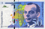 NOTES OF THE BANQUE DE FRANCE 50 francs Banque de France. Billet. (Saint-Exupéry), -