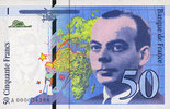 NOTES OF THE BANQUE DE FRANCE 50 francs Banque de France. Billet. (Saint-Exupéry), -