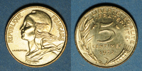 FRENCH MODERN COINS 5 centimes 5e république (1959- /). Marianne -