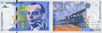 NOTES OF THE BANQUE DE FRANCE 50 francs Banque de France. Billet. (Saint-Exupéry), -