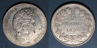 FRENCH MODERN COINS 5 francs Louis Philippe (1830-1848). -