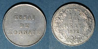 WORLD COINS (excl. EUROPE) 1/4 real Honduras. République. Essai -