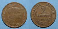 FRENCH MODERN COINS 2 centimes 3e république (1870-1940). Dupuis, -