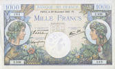 NOTES OF THE BANQUE DE FRANCE 1000 francs Banque de France. Billet. Commerce et Industrie, -