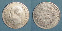 FRENCH MODERN COINS 20 centimes 2e empire (1852-1870). tête nue Strasbourg -