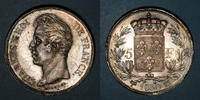 FRENCH MODERN COINS 5 francs Charles X (1824-1830). 2e type, Marseille -