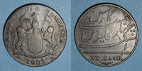 WORLD COINS (excl. EUROPE) 20 cash Indes anglaises. Présidence de Madras. -