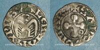 OTHER FEUDAL COINS Denier Dauphiné. Evêché de Valence. Monnayage anonyme (XIIe - XIIIe siècle). -