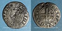 OTHER FEUDAL COINS Double denier Comté de Provence. Charles II d'Anjou . coronat -