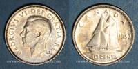 WORLD COINS (excl. EUROPE) 10 cents Canada. Georges VI (1936-1952). -