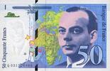 NOTES OF THE BANQUE DE FRANCE 50 francs Banque de France. Billet. (Saint-Exupéry), 1997, modifié -