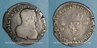 FRENCH ROYAL COINS Teston Charles IX (1560-1574). Monnayage au nom de Henri II. 2e type, Nantes -