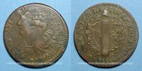FRENCH MODERN COINS 2 sols Constitution (1791-1792). Strasbourg. Type FRANCAIS. Bronze -