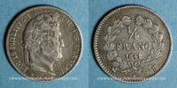 FRENCH MODERN COINS 1/4 franc Louis Philippe (1830-1848). -