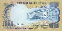 OTHER FOREIGN NOTES Vietnam du Sud. Banque Nationale du Vietnam. 1000 dong -