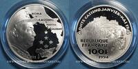 FRENCH MODERN COINS 100 francs 5e république (1959- ). Maréchal Juin - Monte Cassino (PTL 900. 22,2 g) -