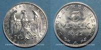 GERMANY after 1870 3 mark Allemagne. République de Weimar. -