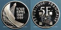 FRENCH MODERN COINS 5 francs 1989 5e république (1959- ).  Tour Eiffel A... 267.75 元 含税 ＋  79.07 元 运费