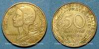 FRENCH MODERN COINS 50 centimes 5e république (1959- ). Marianne Col à 3 plis -
