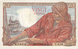 NOTES OF THE BANQUE DE FRANCE 20 francs Banque de France. Billet. pêcheur, -