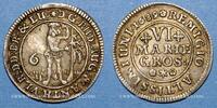 GERMANY before 1870 6 mariengroschen Brunswick-Wolfenbüttel. Rodolphe Auguste & Antoine Ulrich (1685-1704). -