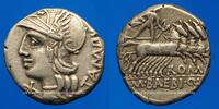ROMAN REPUBLIC Denier République romaine. M. Baebius Q. f. Tampilus (vers 137 AC). -