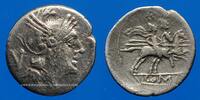 ROMAN REPUBLIC République romaine. Monnayage anonyme. Quinaire, vers 208 AC -