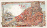 NOTES OF THE BANQUE DE FRANCE 20 francs Banque de France. Billet. pêcheur, -