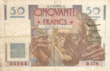 NOTES OF THE BANQUE DE FRANCE 50 francs Banque de France. Billet. Le Verrier, -