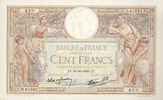 NOTES OF THE BANQUE DE FRANCE 100 francs Banque de France. Billet. Merson 20.10.1938, modifié -