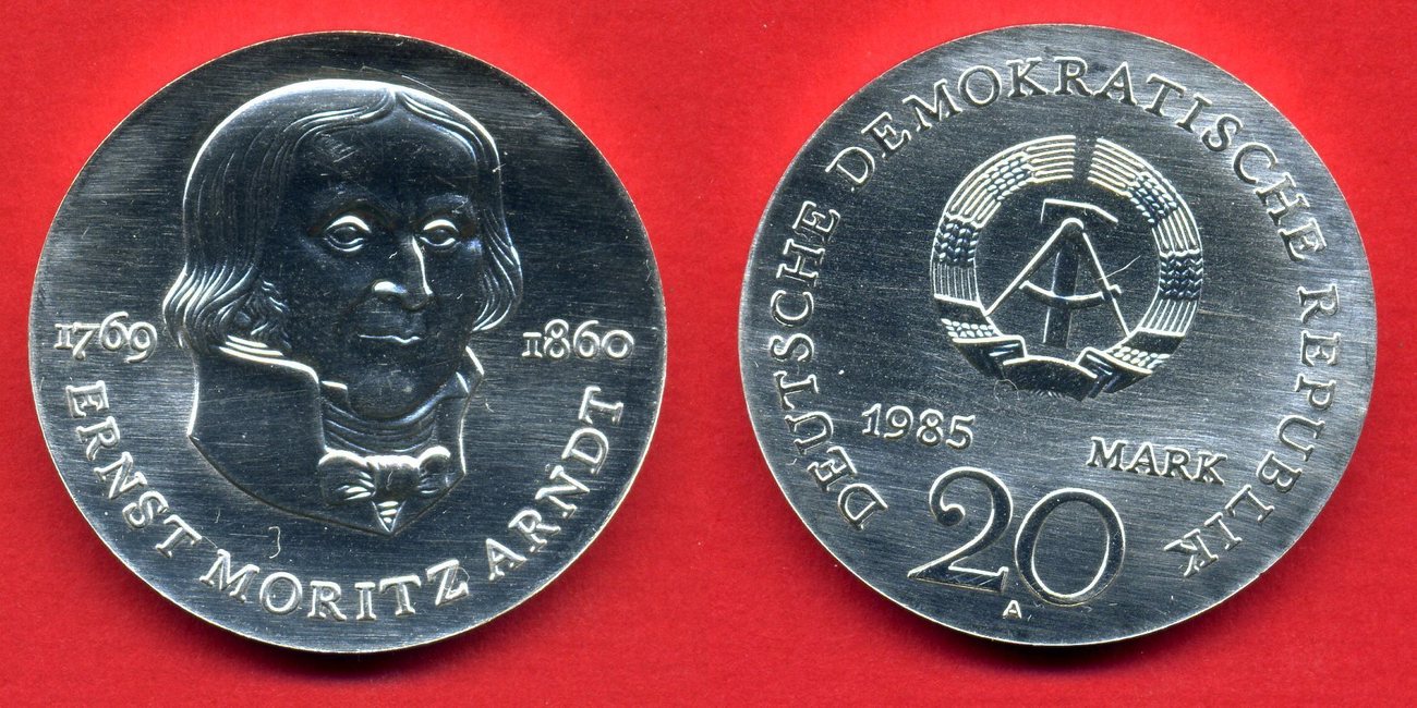 20 mark silbergedenkmuenze 1985 deutsche demokratische republik