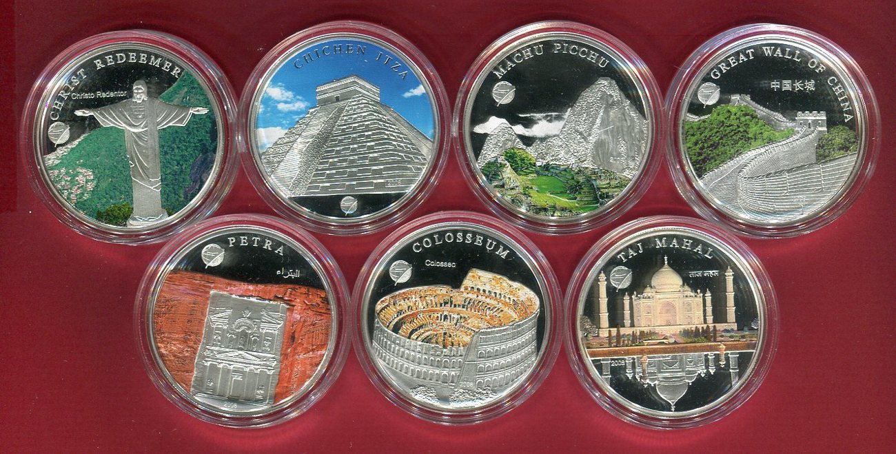 7 x 100 tugrik / togrog 2008 mongolei die si