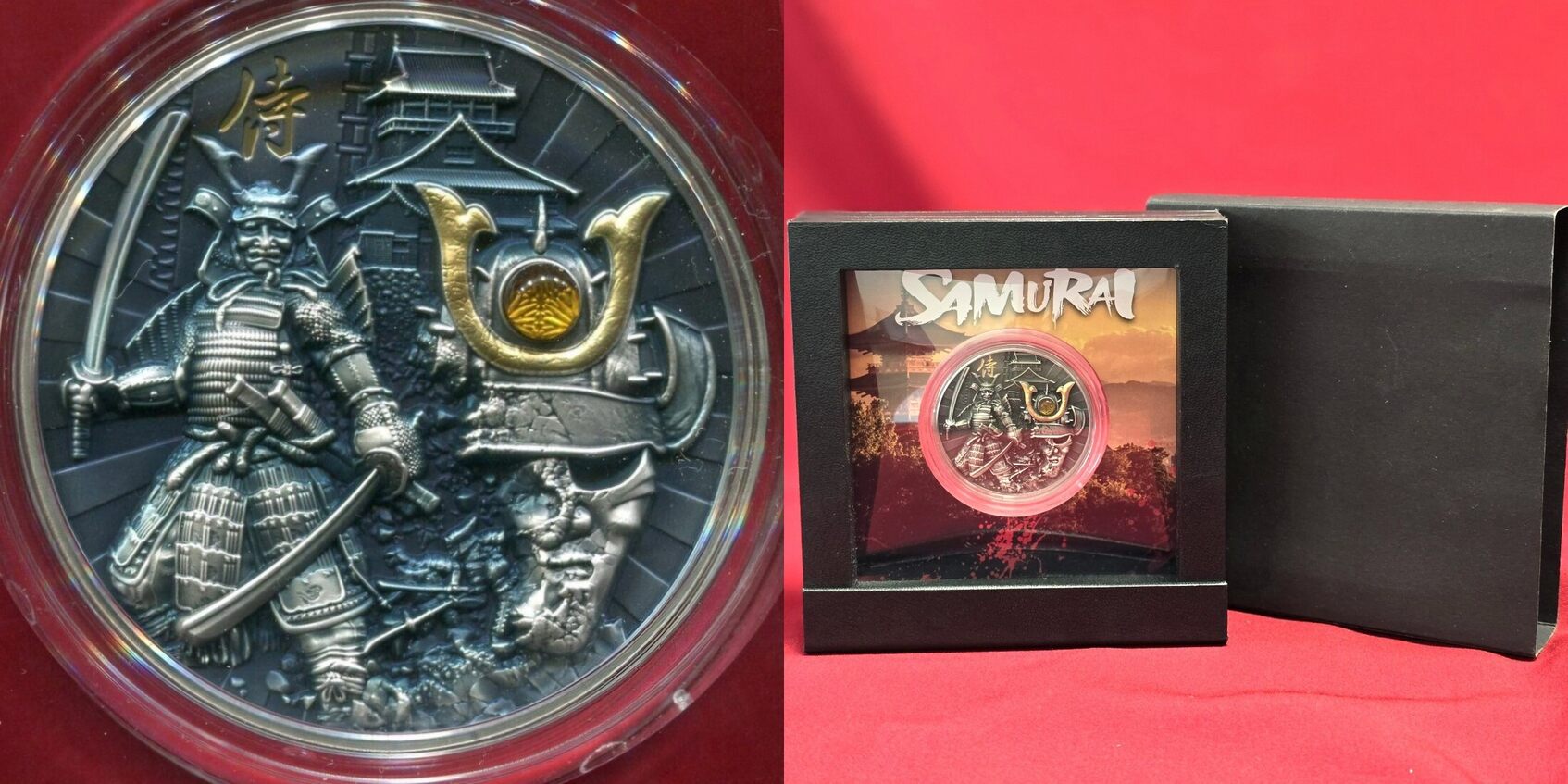 Niue Inseln Islands 5 Dollars 2 Oz Unzen Silber Silver 2019 Samurai niue-inseln-islands-5-dollars-2-oz-unzen-silber-silver-2019-samurai