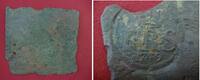 Schweden, Sweden 2 Daler Notgeld Kupferplatte Large Copper Plate Frederik I Shipwreck -