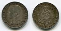 Niederlande Gulden Wilhelmina Junger Kopf, Young Head -