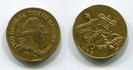 Großbritannien England Jeton Vergoldet 50. Regierungsjubiläum Georg III. 1760-1809 -
