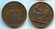 Frankreich Portugal Medaille Auf den Besuch des portugiesischen Kronprinzen Miguel in der Pariser Münze -