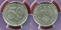 Deutschland 1933-1945 50 Pfennig Nickel rare Type -