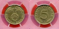 Germany, Third Reich 5 Reichspfennig Deutsches Reich, Drittes Reich Kursmuenze -