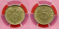 Germany, Third Reich 5 Reichspfennig Deutsches Reich, Drittes Reich Kursmuenze -