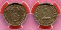 Germany, Third Reich 2 Reichspfennig Deutsches Reich, Drittes Reich Kursmuenze -