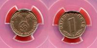 Germany, Third Reich 1 Pfennig Deutsches Reich, Drittes Reich, J-361 -
