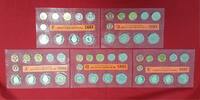 Bundesrepublik Deutschland Kursmünzensatz 1995 Komplett 5 Platten Bkfr. / Stgl in Noppenfolie OVP -