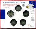 BRD 5 X 2 Euro Serie Bundesländer Rheinland-Pfalz Porta Nigra, Trier -