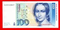 Bundesrepublik Deutschland 100 Deutsche Mark DL925....Z7 Clara Schumann -