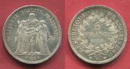 Frankreich, France 5 Franc Silber Herkulesgruppe -